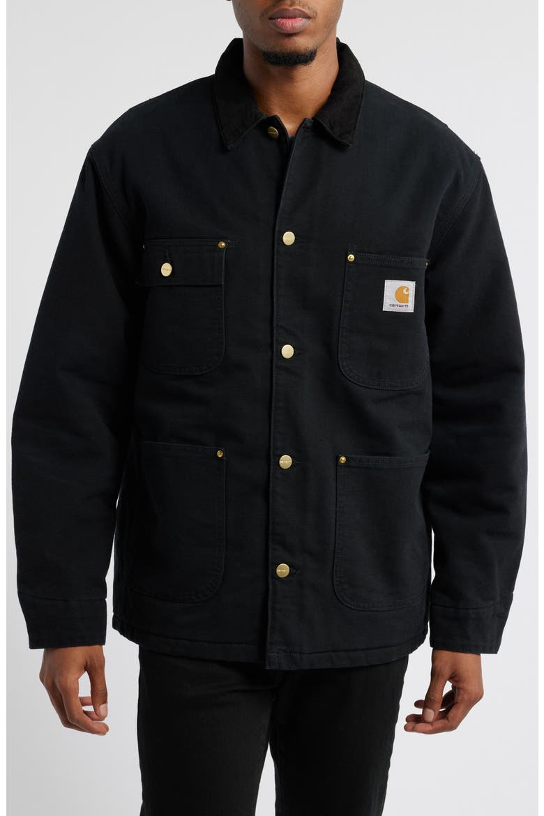 Chore Coat, Alternate, color, BLACK / BLACK AGED