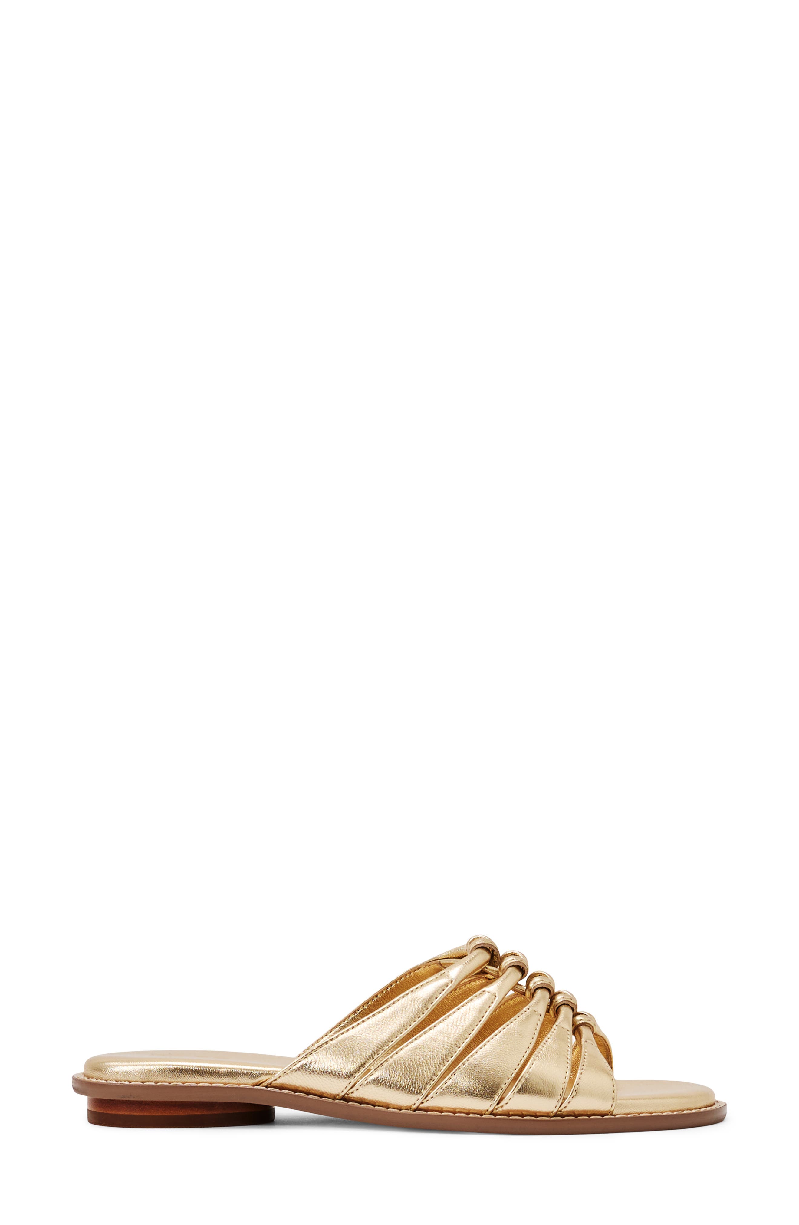 Agnes Slide Sandal, Alternate, color, GOLD