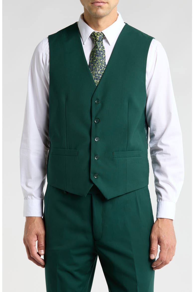 Premium Slim Fit 3-Piece Suit, Alternate, color, HUNTER GREEN