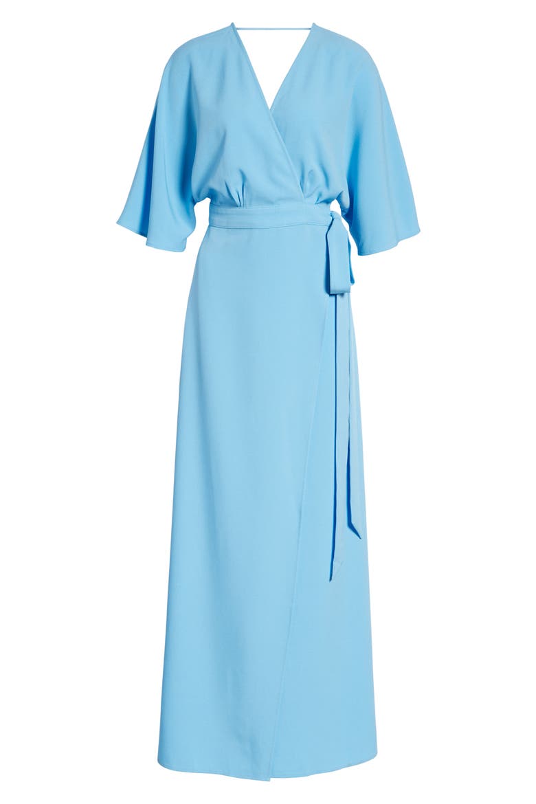 Kimono Maxi Dress, Alternate, color, BLUE ALASKAN