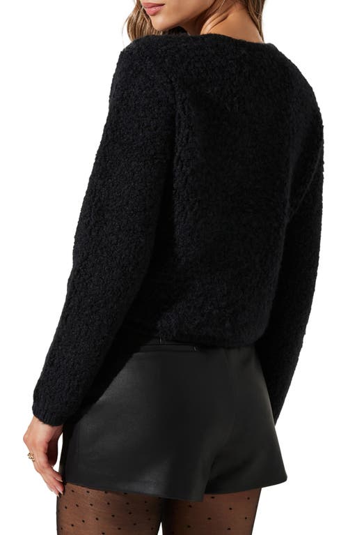 Astr The Label Myrtle Sweater In Black