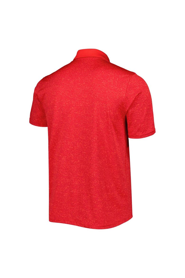Men's Under Armour Red Utah Utes Static Performance Polo, Alternate, color, Red