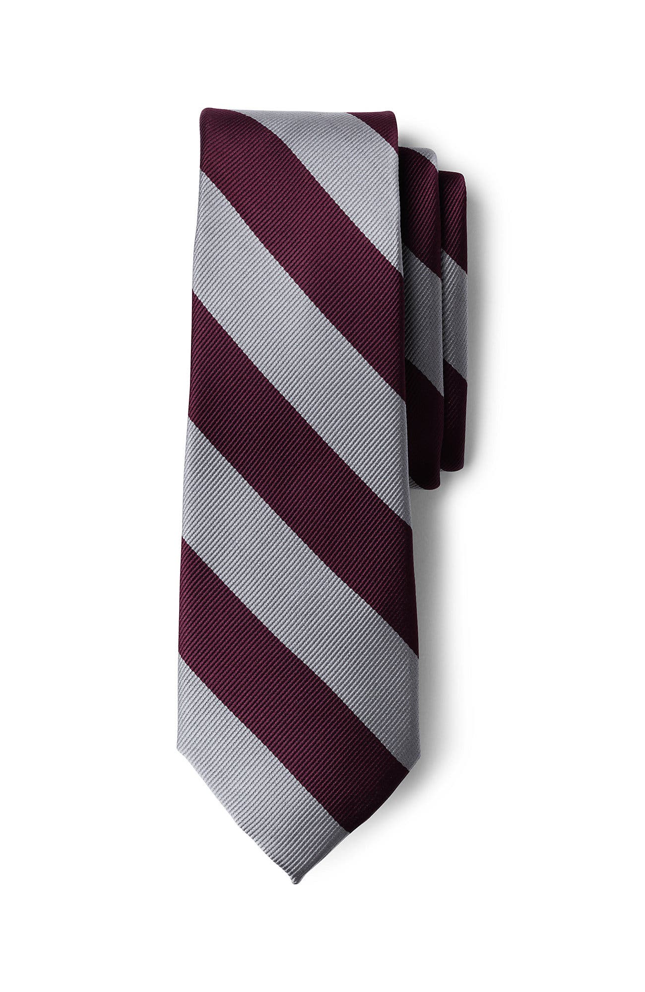 Burgundy/Feather Gray Stripe