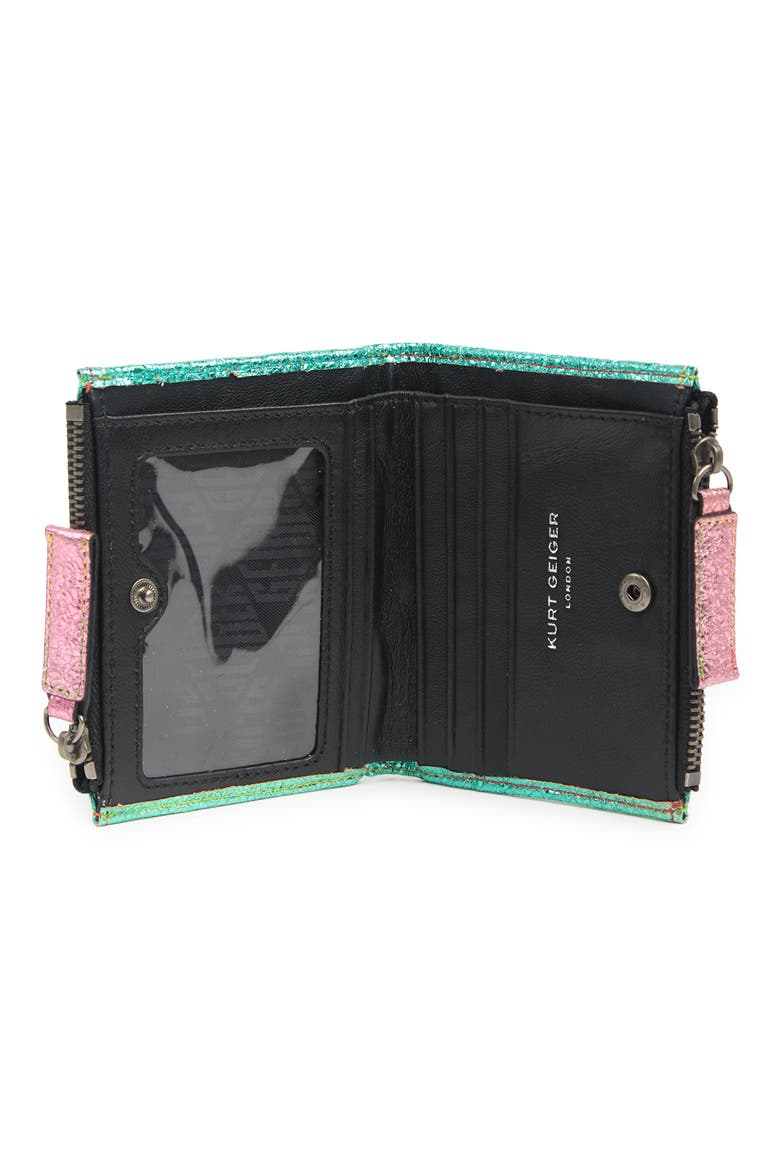 Diamond Quilt Leather Bifold Wallet, Alternate, color, BLUE