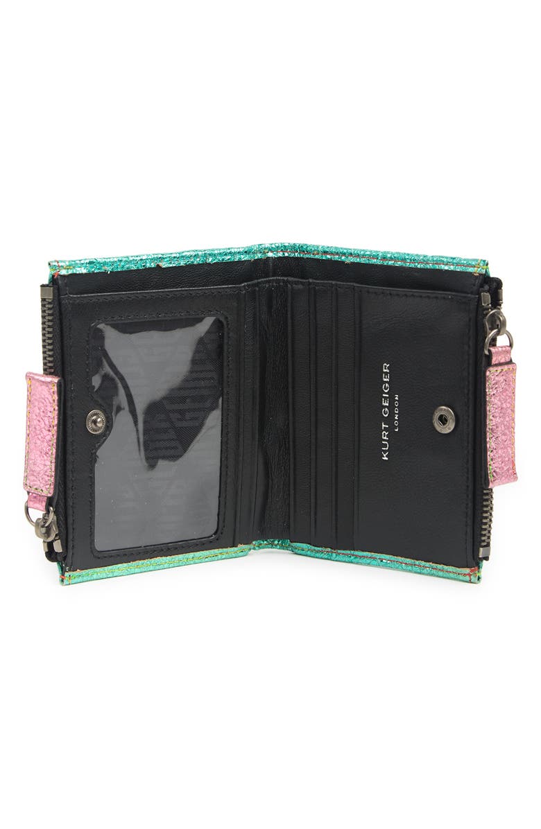 Kurt Geiger London Diamond Quilt Leather Bifold Wallet, Alternate, color, 