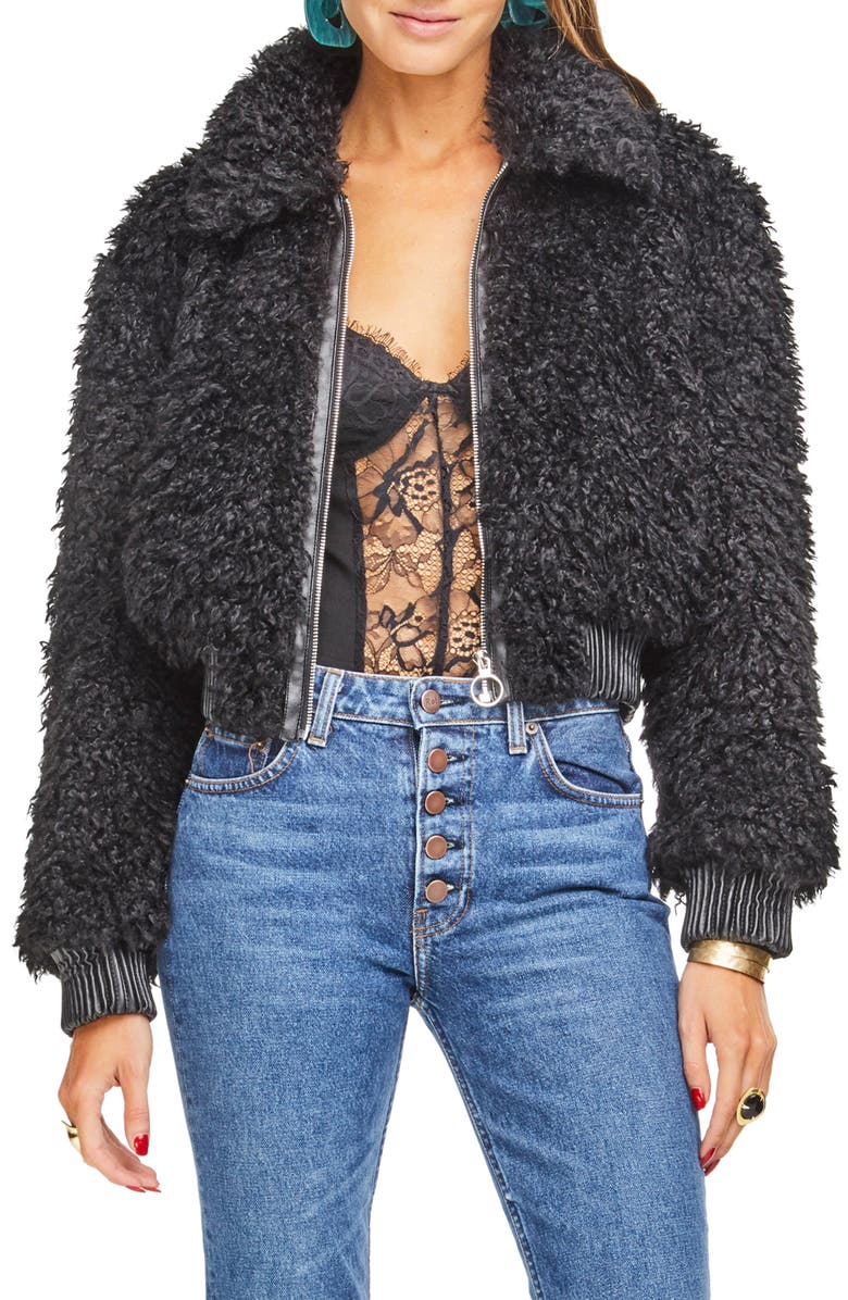 ASTR the Label Phoenix Faux Fur Jacket, Main, color,