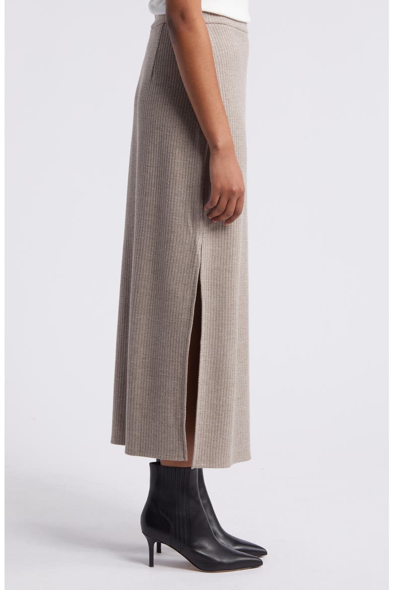 Rib Sweater Skirt, Alternate, color, WARM ASH BROWN