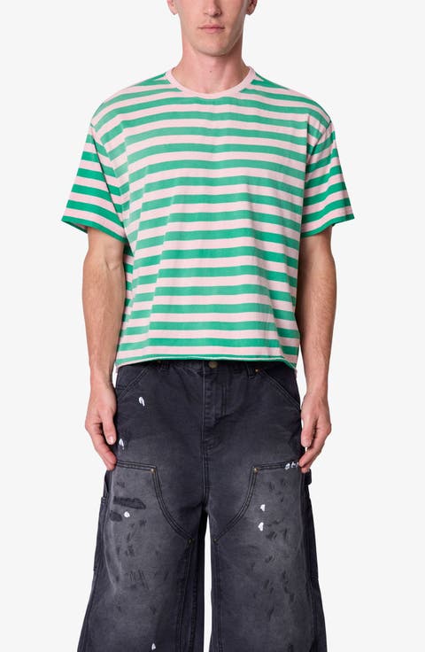 Stripe Cotton T-Shirt