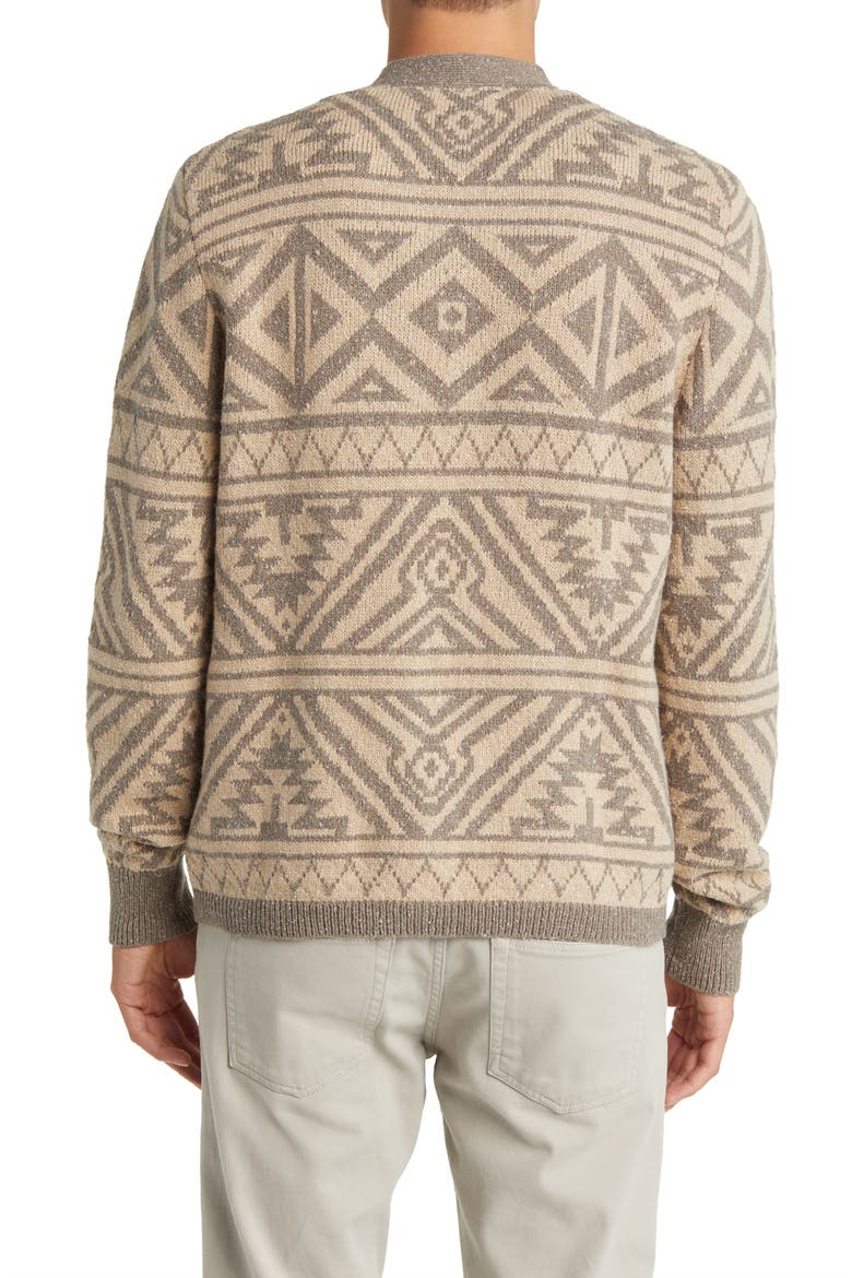 Duran Jacquard Cardigan, Alternate, color, KHAKI FOLIAGE NEP