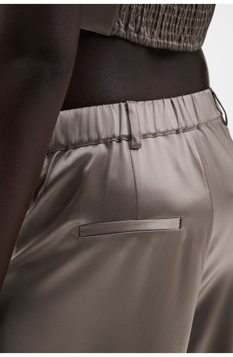 Malina Sarah Wide-Leg Satin Pants, Alternate, color, Graphite