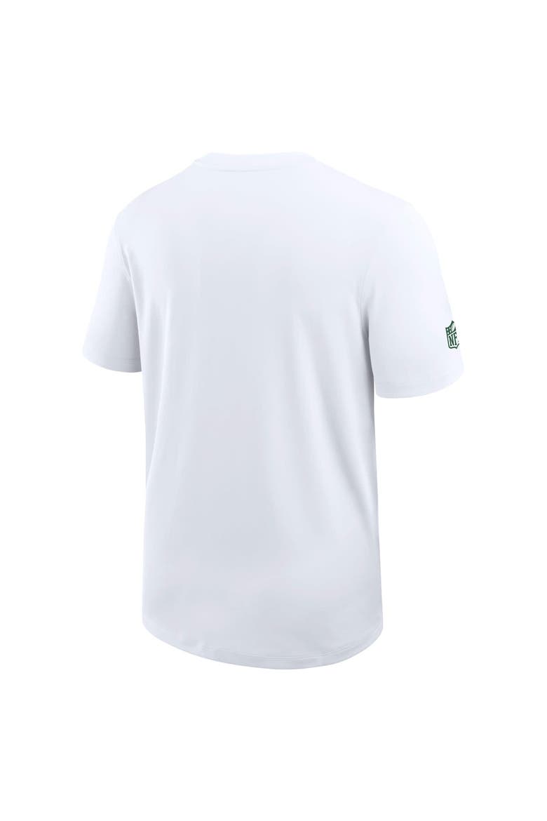Men's Nike White New York Jets Sideline UV Performance Coach Shirt, Alternate, color, White