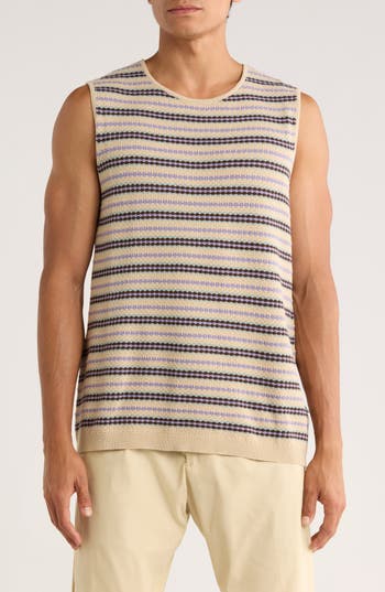 Nn07 Bari Stripe Organic Cotton Knit Tank In Multi