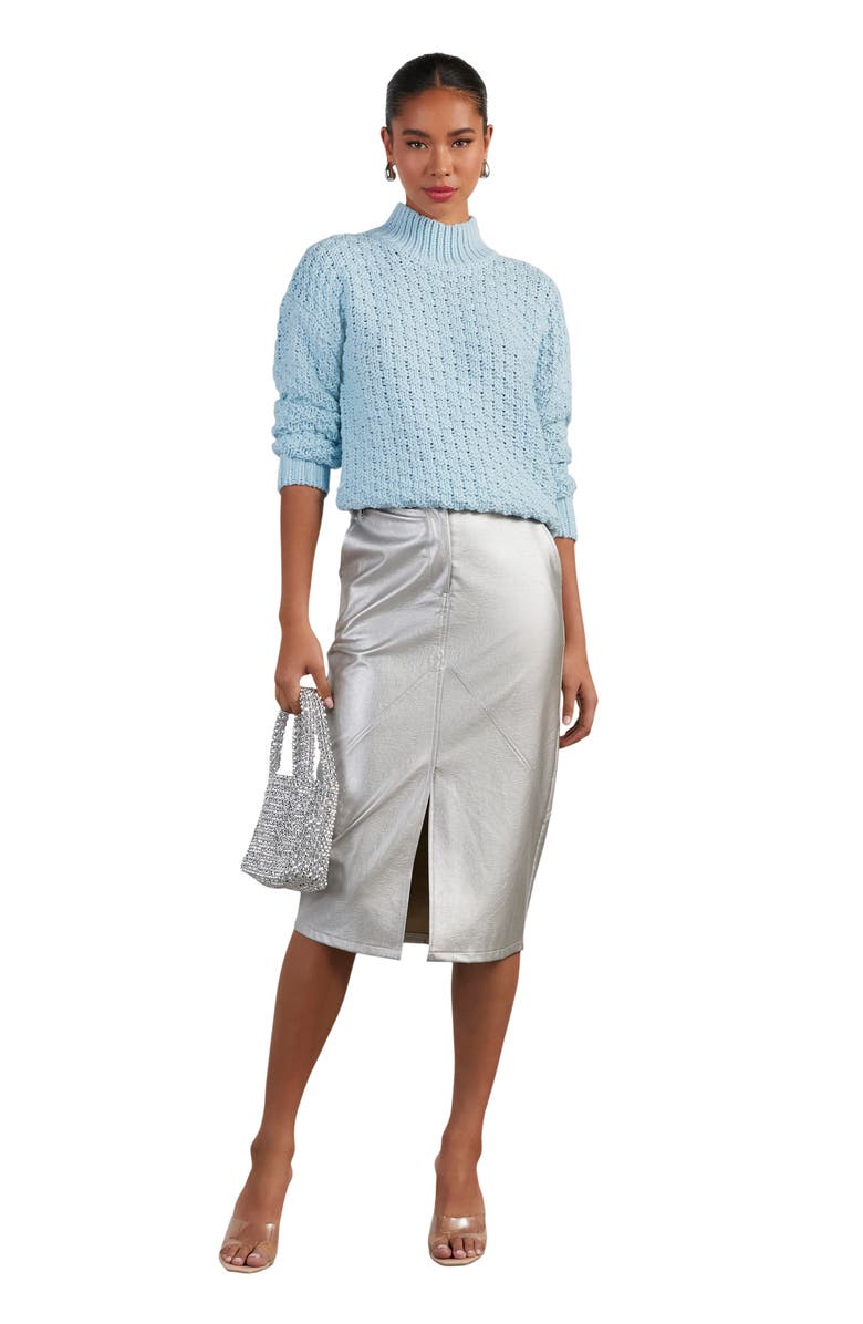 VICI Collection Kerri Basket Weave Mock Neck Sweater, Alternate, color, 