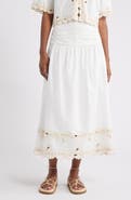 Rails Sol Embroidered Eyelet Cotton Skirt
