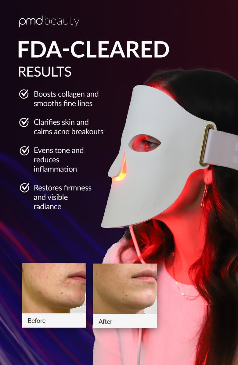 PMD LED Light Therapy Mask, Alternate, color, Cream