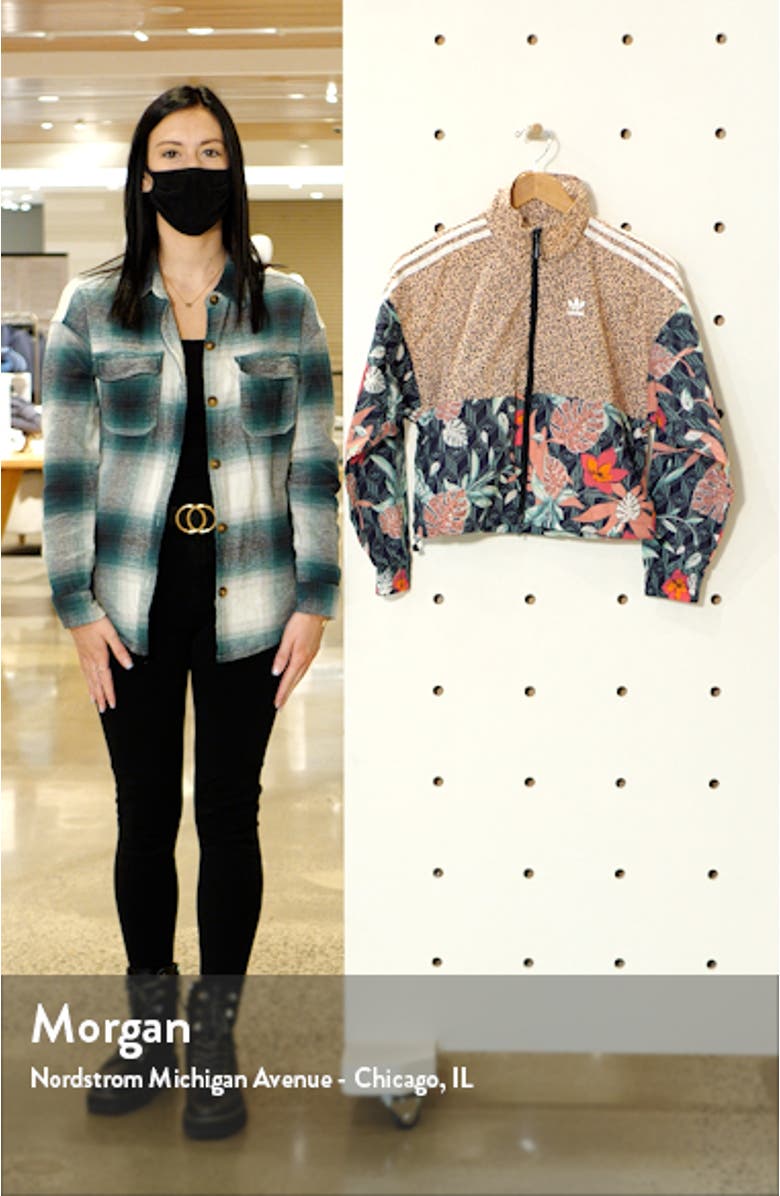 x HER Studio London Mixed Prints Track Jacket, sales video thumbnail