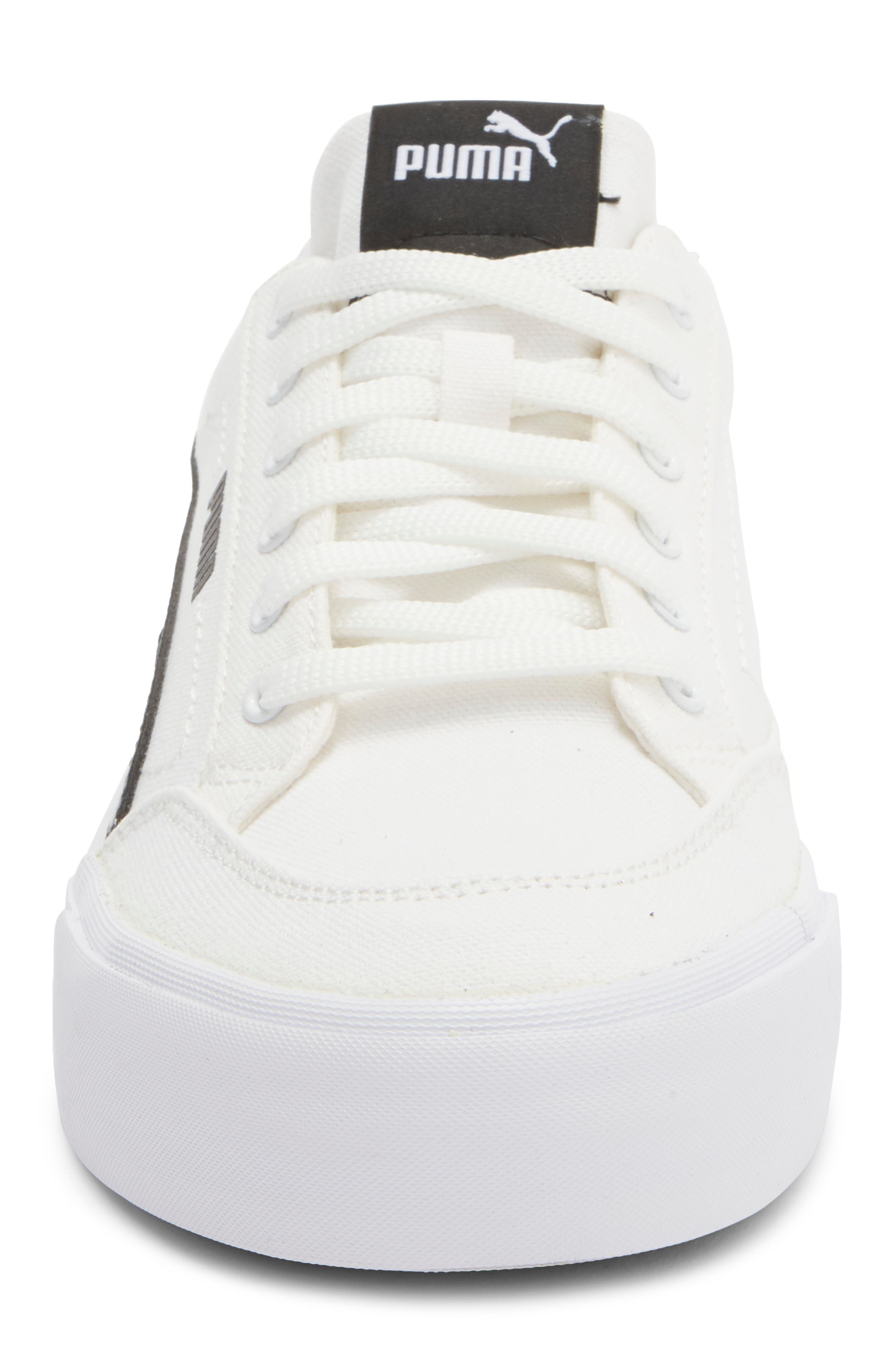 PUMA Court Classic Vulcanized Sneaker, Alternate, color, Puma White/ Puma Black