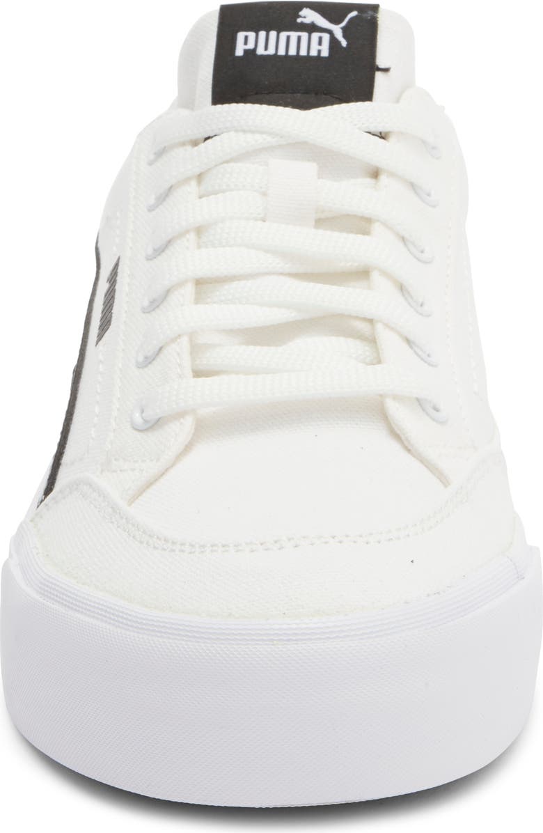 PUMA Court Classic Vulcanized Sneaker, Alternate, color, Puma White/ Puma Black
