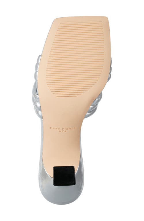 Marc Fisher Ltd Dru Slide Sandal In Silver