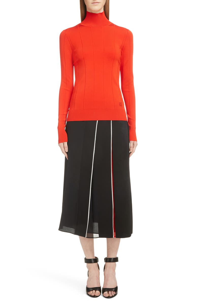 Givenchy Logo Turtleneck Sweater, Alternate, color, 