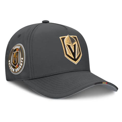 Men's Fanatics Gray Vegas Golden Knights 2025 NHL Draft Authentic Pro On-Stage Podium A-Frame Adjustable Hat