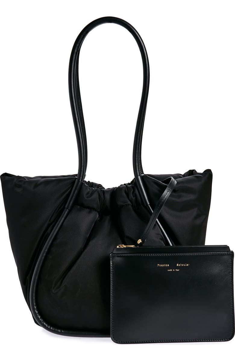 Proenza Schouler Large Ruched Nylon Tote, Alternate, color,