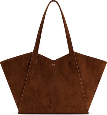Large Kiana Faux Suede Tote