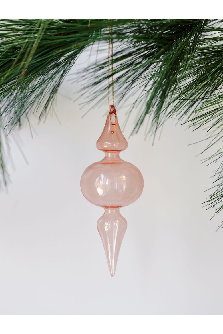 Assorted Vintage Rose & Bordeaux Glass Finial Ornament, Alternate, color, Vintage Rose & Bordeaux