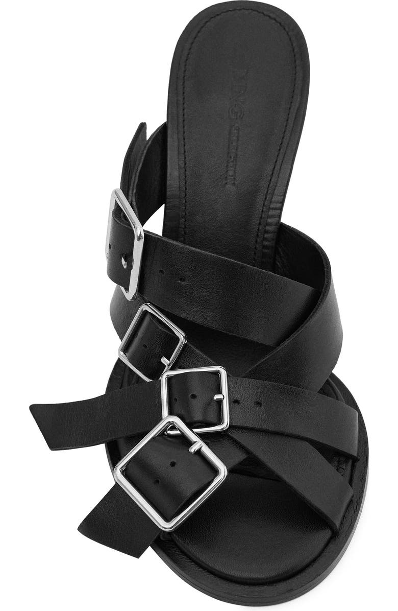 MANGO Slide Sandal, Alternate, color, Black