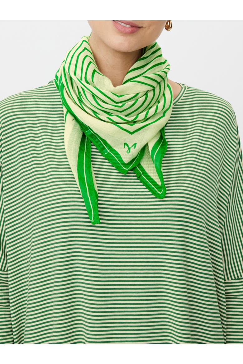 Featherlight Striped Scarf, Alternate, color, Mint Green