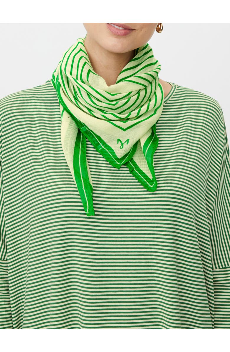 Masai Copenhagen Featherlight Striped Scarf, Alternate, color, Mint Green