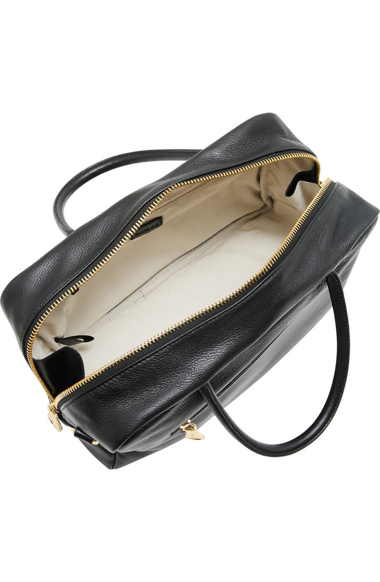 AIMEE Ritual Leather Satchel, Alternate, color, Black