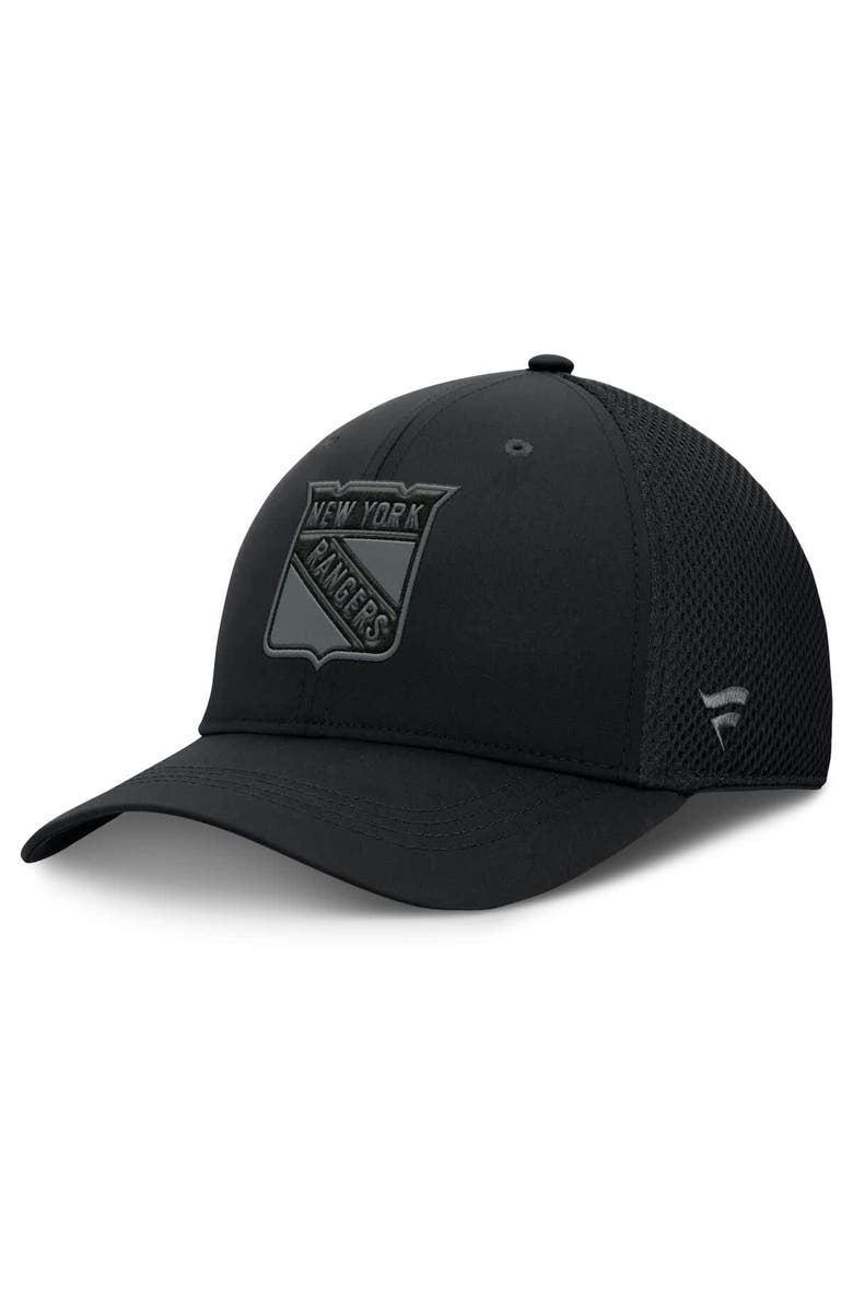 FANATICS Men's Fanatics Black New York Rangers Authentic Pro Road Flex Hat, Main, color, Black