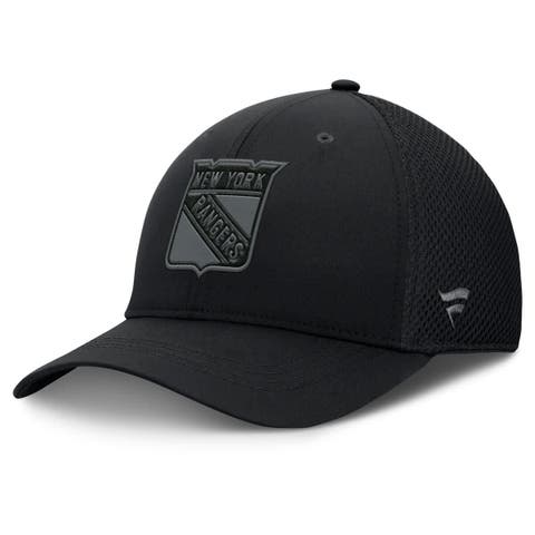 Men's Fanatics Black New York Rangers Authentic Pro Road Flex Hat