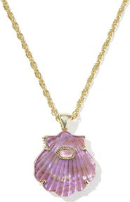 Kendra Scott Lucia Short Shell Pendant Necklace