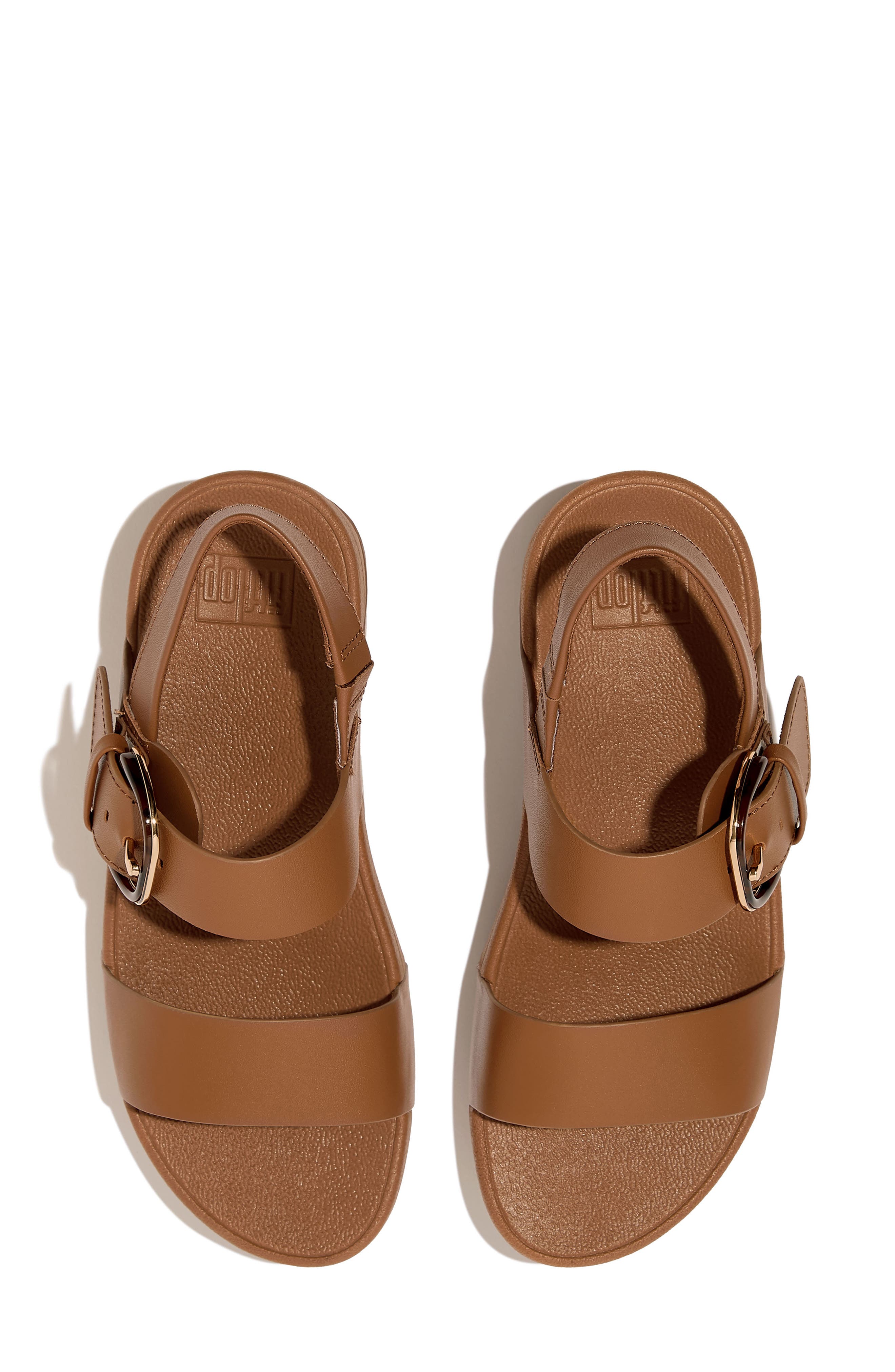 FitFlop Lulu Slingback Platform Wedge Sandal, Alternate, color, Deep Tan