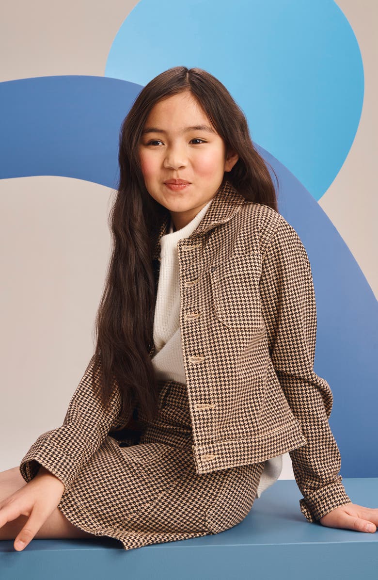 DL1961 Kids' Jenny Houndstooth Miniskirt, Alternate, color, 