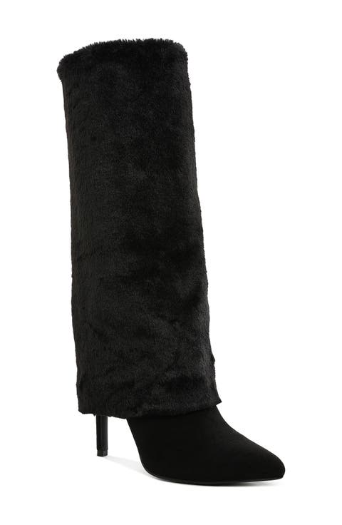 Everglade Faux Calf Hair Knee High Boot