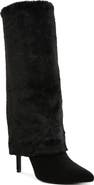 LONDON RAG Everglade Faux Calf Hair Knee High Boot
