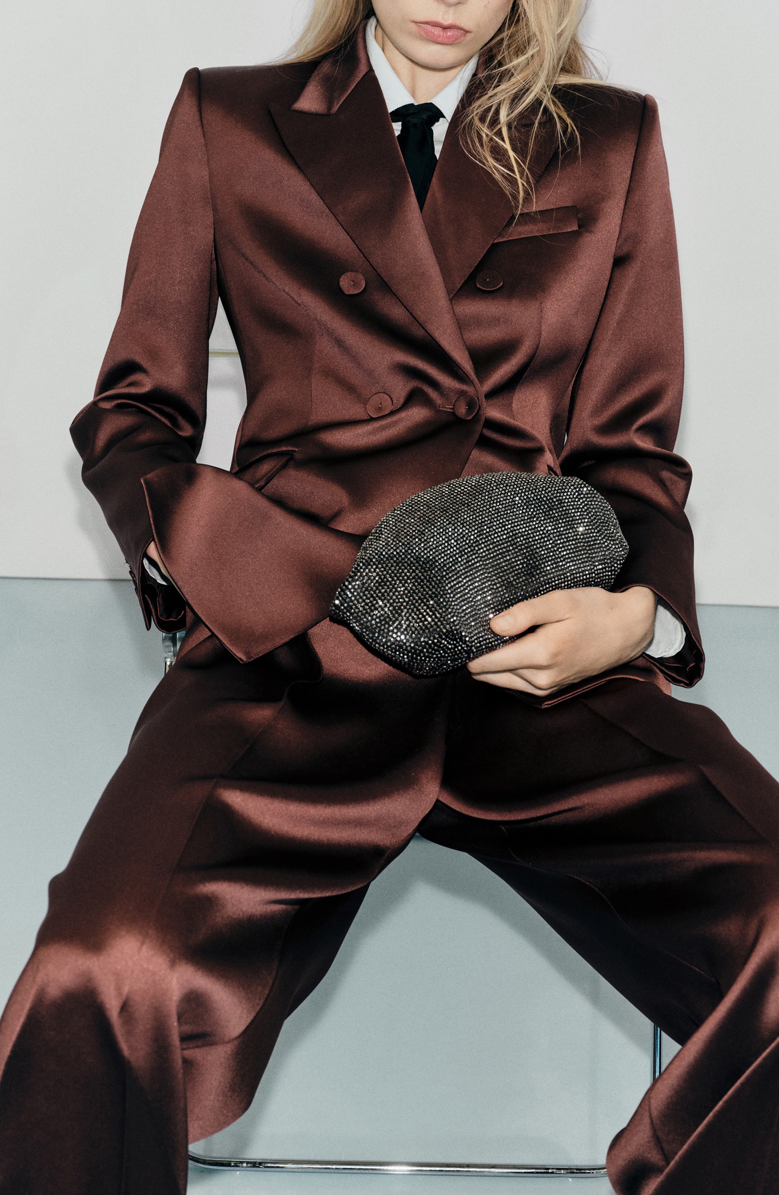 MANGO Crystal Clutch, Alternate, color, 