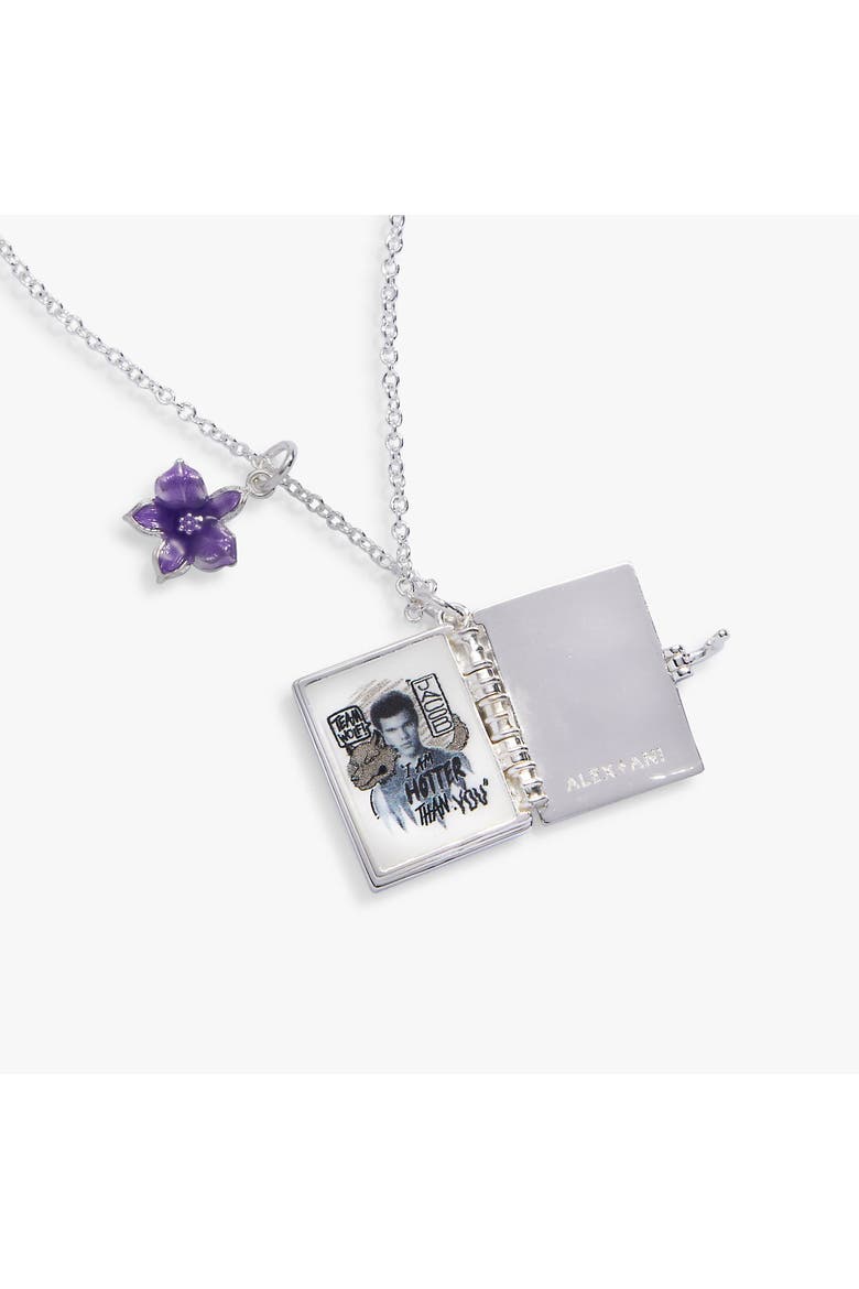 The Twilight Saga Bella's Notebook Locket Necklace, Alternate, color, Silver