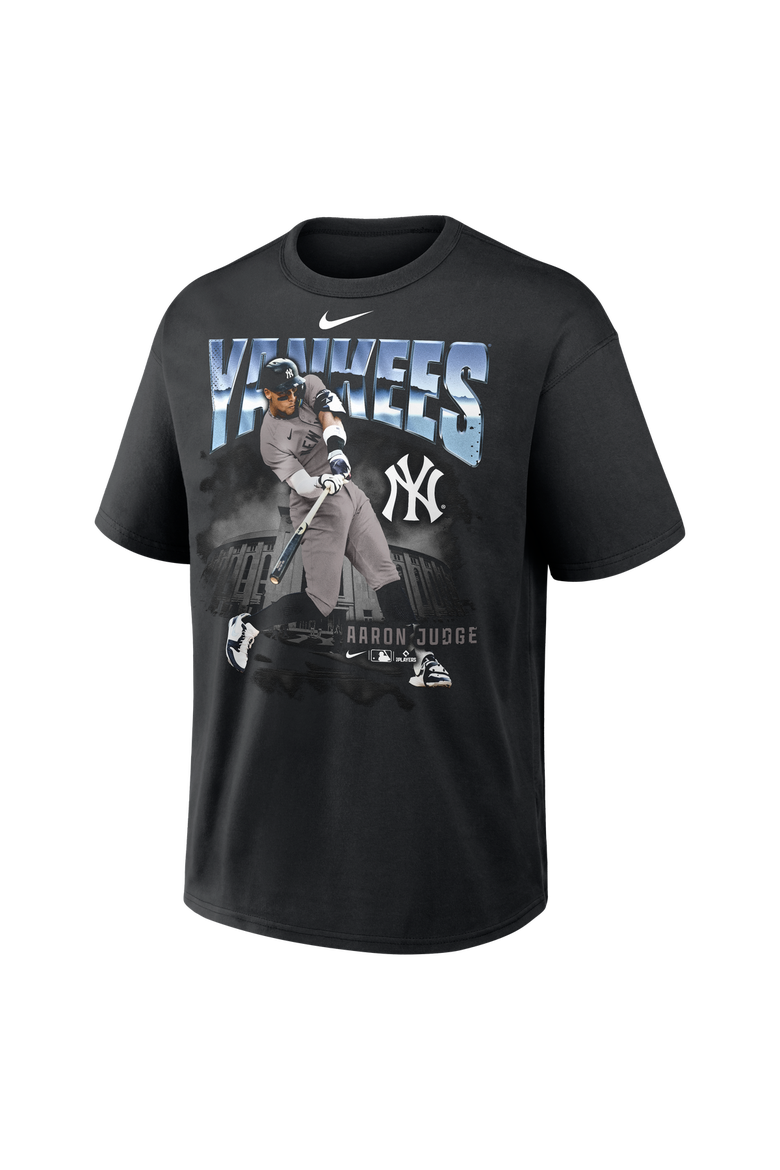 Men's Nike Aaron Judge Black New York Yankees Enlarged Player Graphic Max90 Heavyweight T-Shirt, Alternate, color, Black