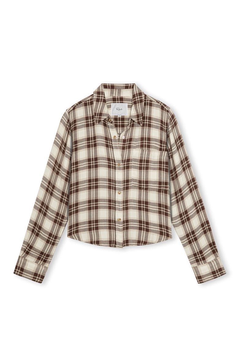 Hunter Plaid Button-Up Shirt, Alternate, color, BIRCH HICKORY