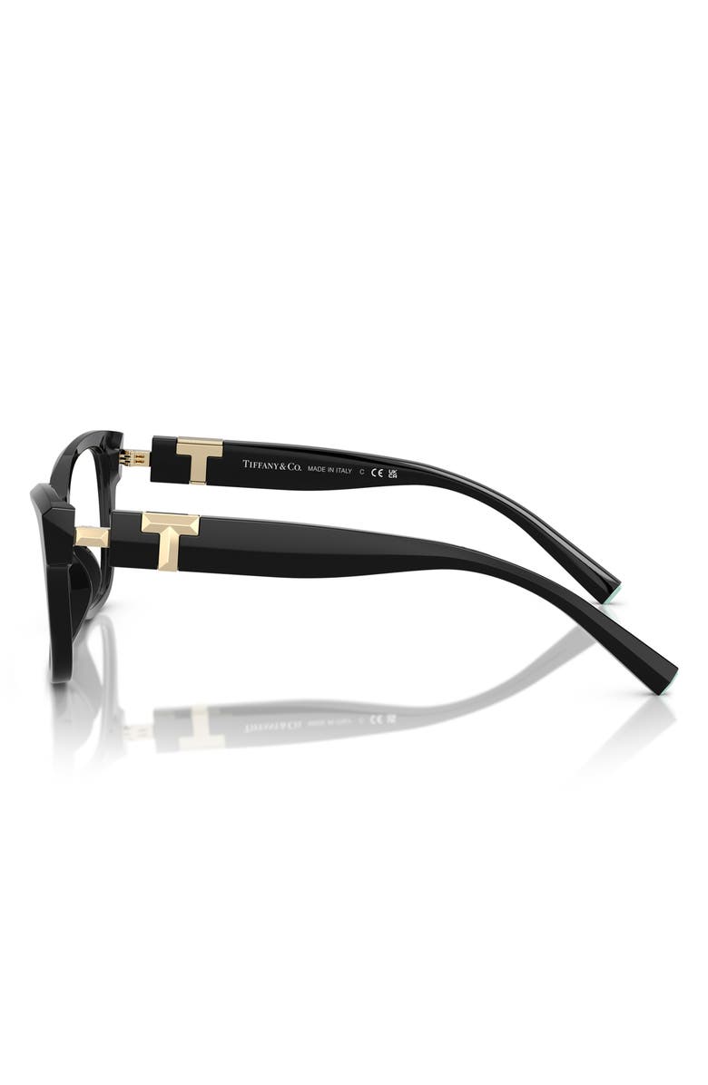 Tiffany & Co. 54mm Butterfly Optical Glasses, Alternate, color, Black / Demo Lens