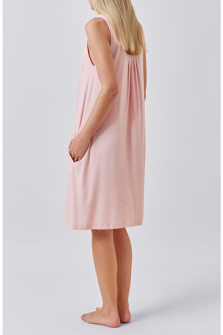 Caty Soft Pleat Nightgown, Alternate, color, PINK