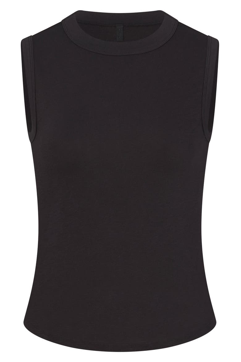 High Crewneck Tank, Alternate, color, WASHED ONYX