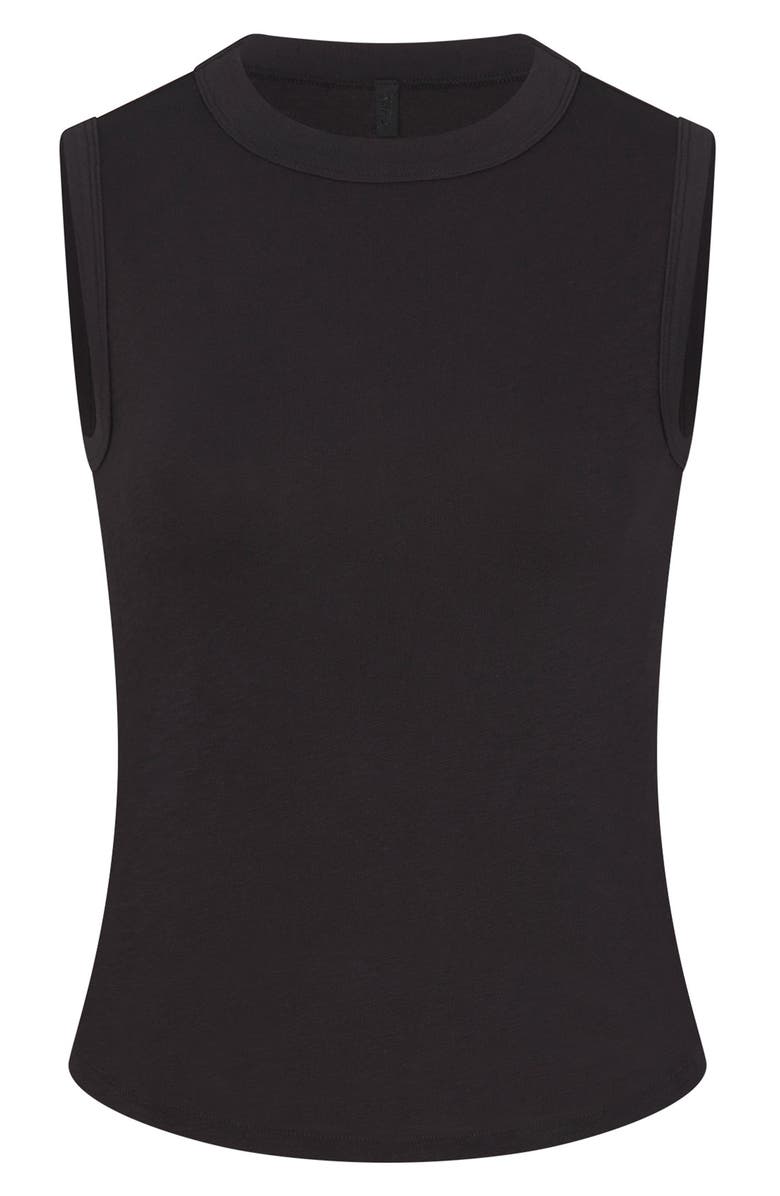SKIMS High Crewneck Tank, Alternate, color, Washed Onyx