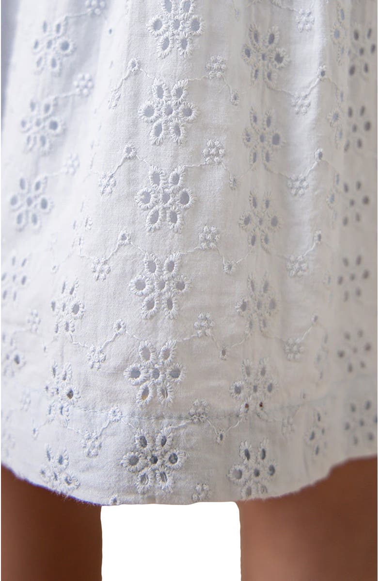 Hope & Henry Girls' Organic Tiered Eyelet Dress, Toddler, Alternate, color, 