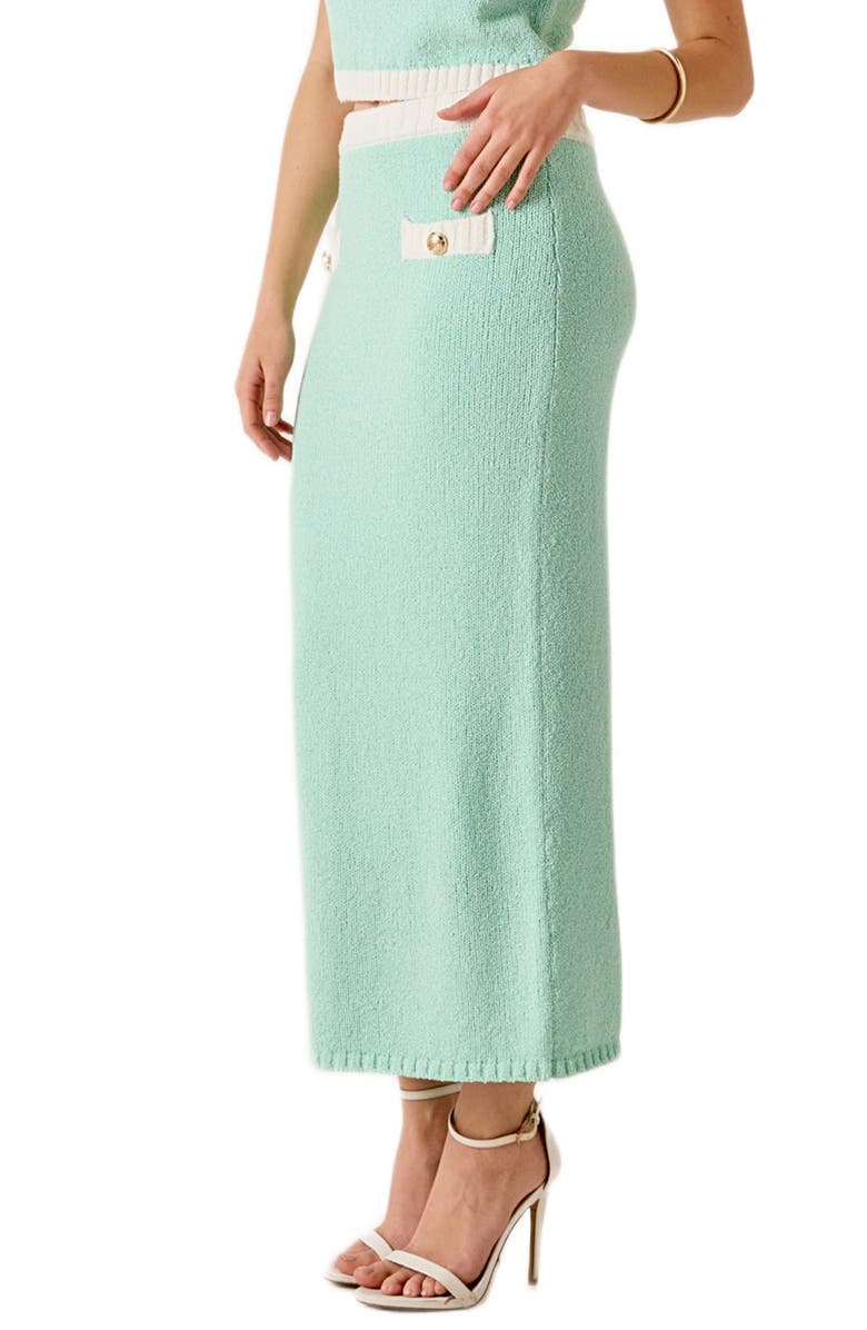 MARSY Knit Maxi Skirt, Alternate, color, Mint Combo