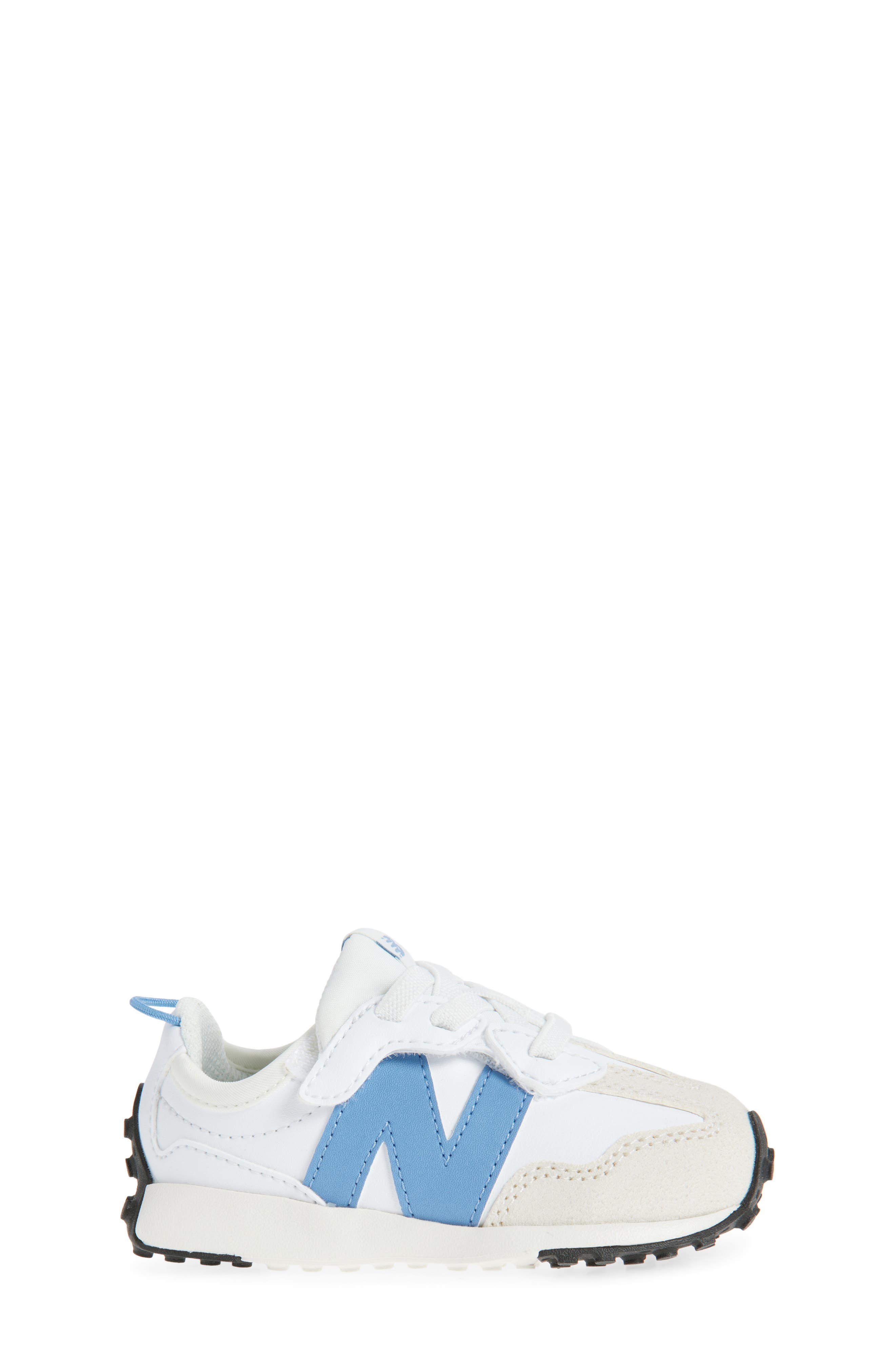 New Balance Kids' 327 Sneaker, Alternate, color, White/ Blue Laguna